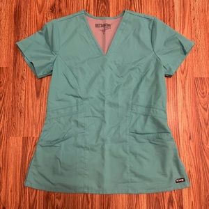 Grey’s Anatomy Women’s Turquoise Scrub Top, Size M